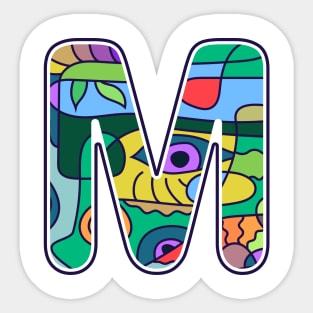 Alphabet M Sticker